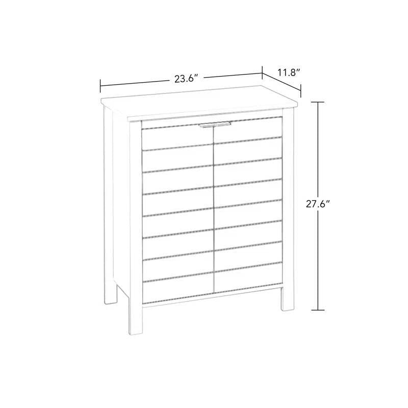 Armario de baño para ropa blanca con estante de almacenamiento en acabado de madera gris