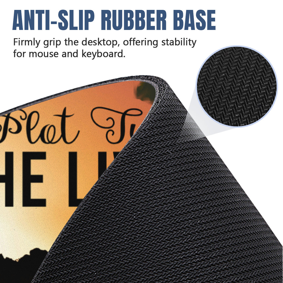 Plot Twist He Lives Faith Based Mousepad Desk Mat - available in 2 sizes