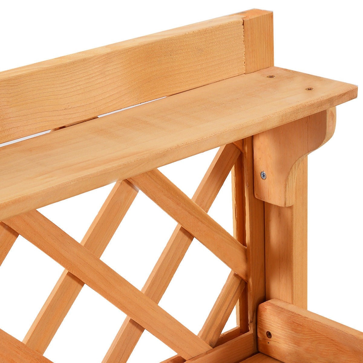 Mesa de trabajo de madera para jardín con cajón de almacenamiento