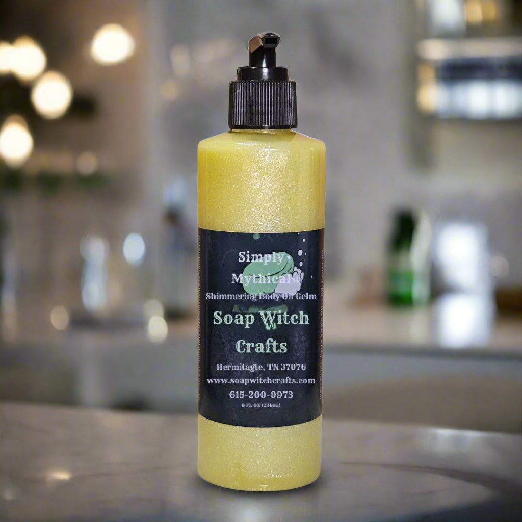 Gel de aceite corporal brillante Simply Mythical - Lavanda vainilla lujosa