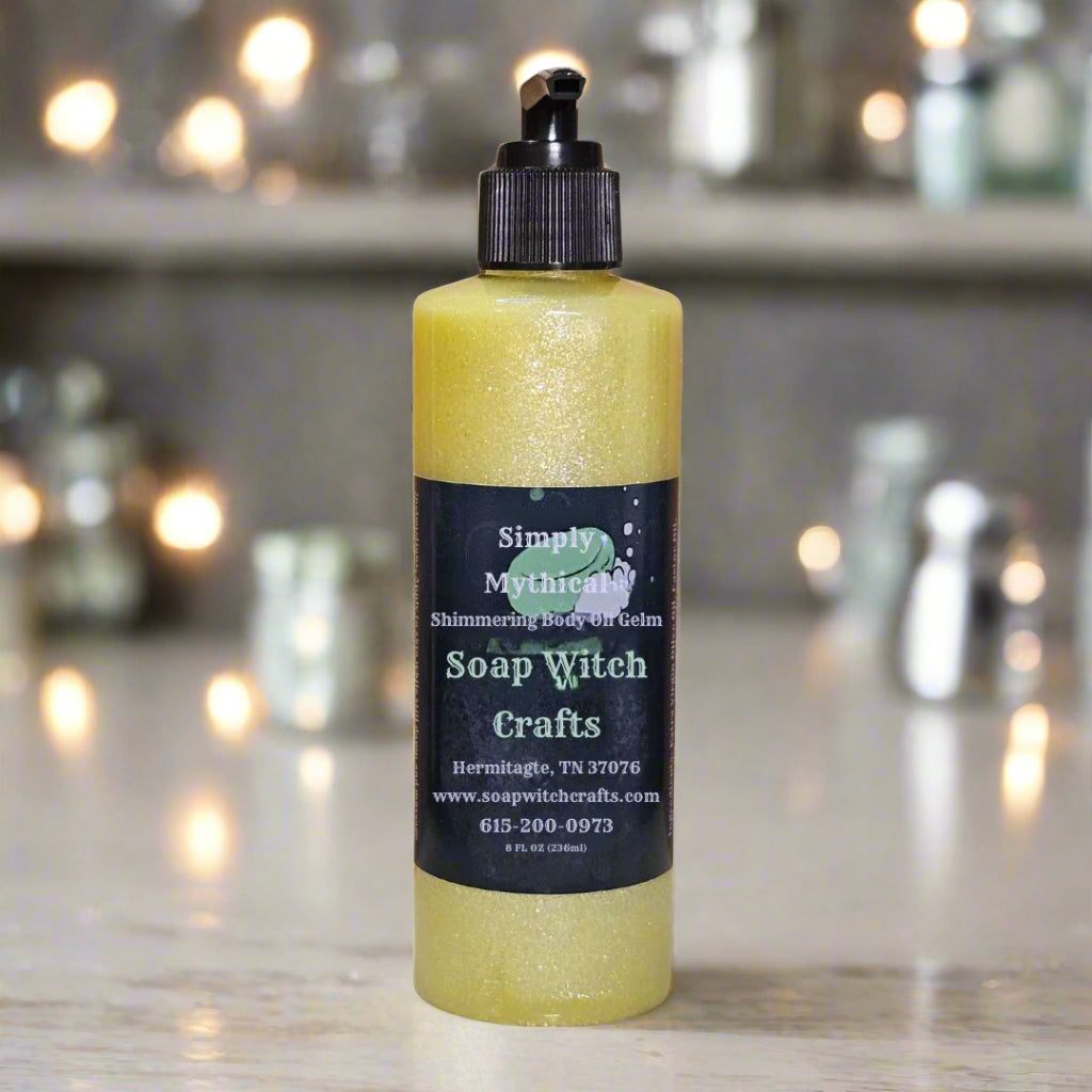 Gel de aceite corporal brillante Simply Mythical - Fresa Pachulí