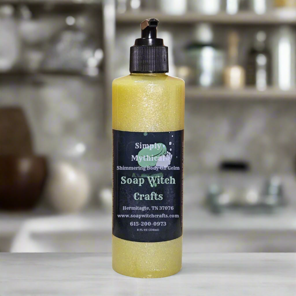 Gel de aceite corporal brillante Simply Mythical - Ámbar de lujo