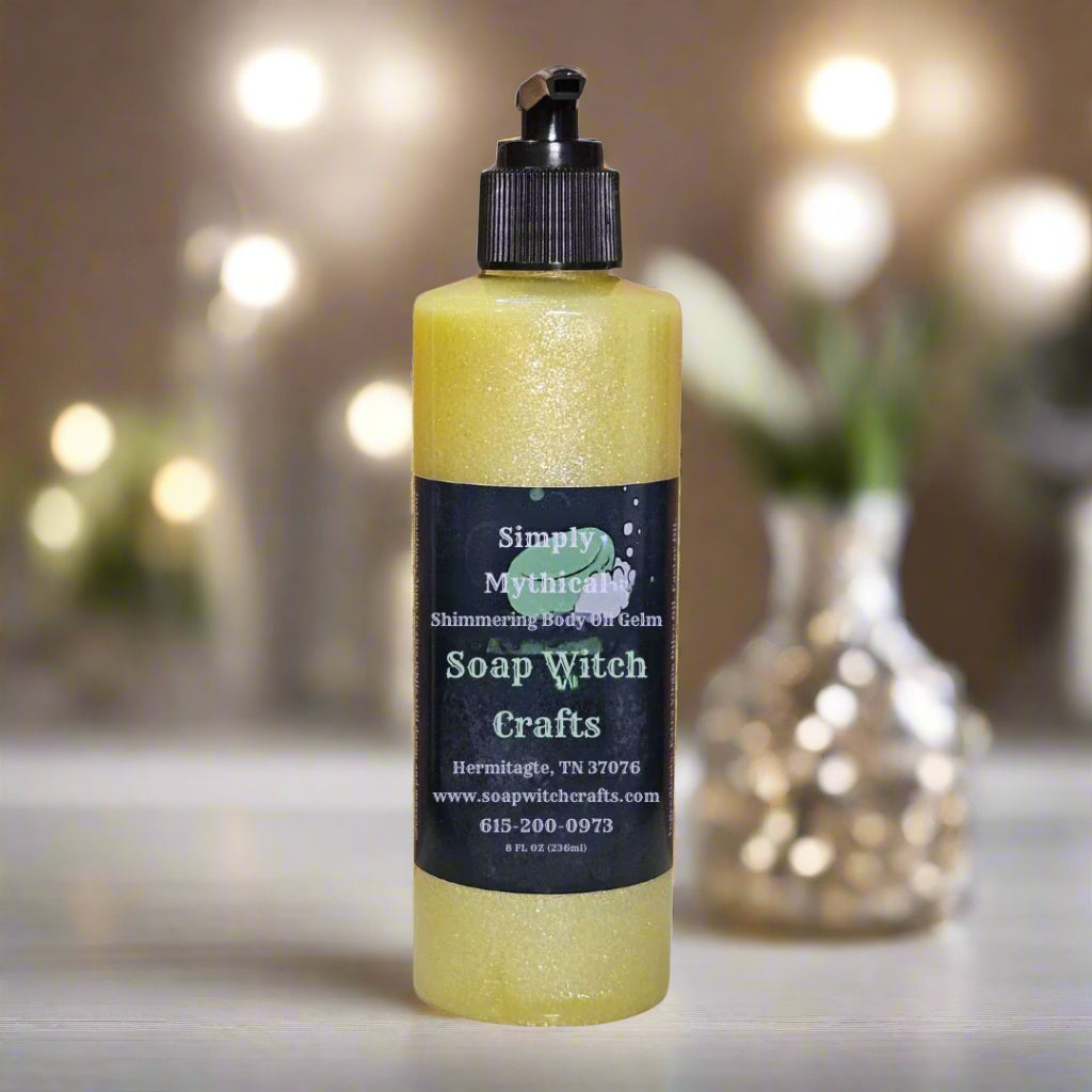 Gel de Aceite Corporal Brillante Simply Mythical - Rosa, Jarabe de Arce y Ralladura Cítrica