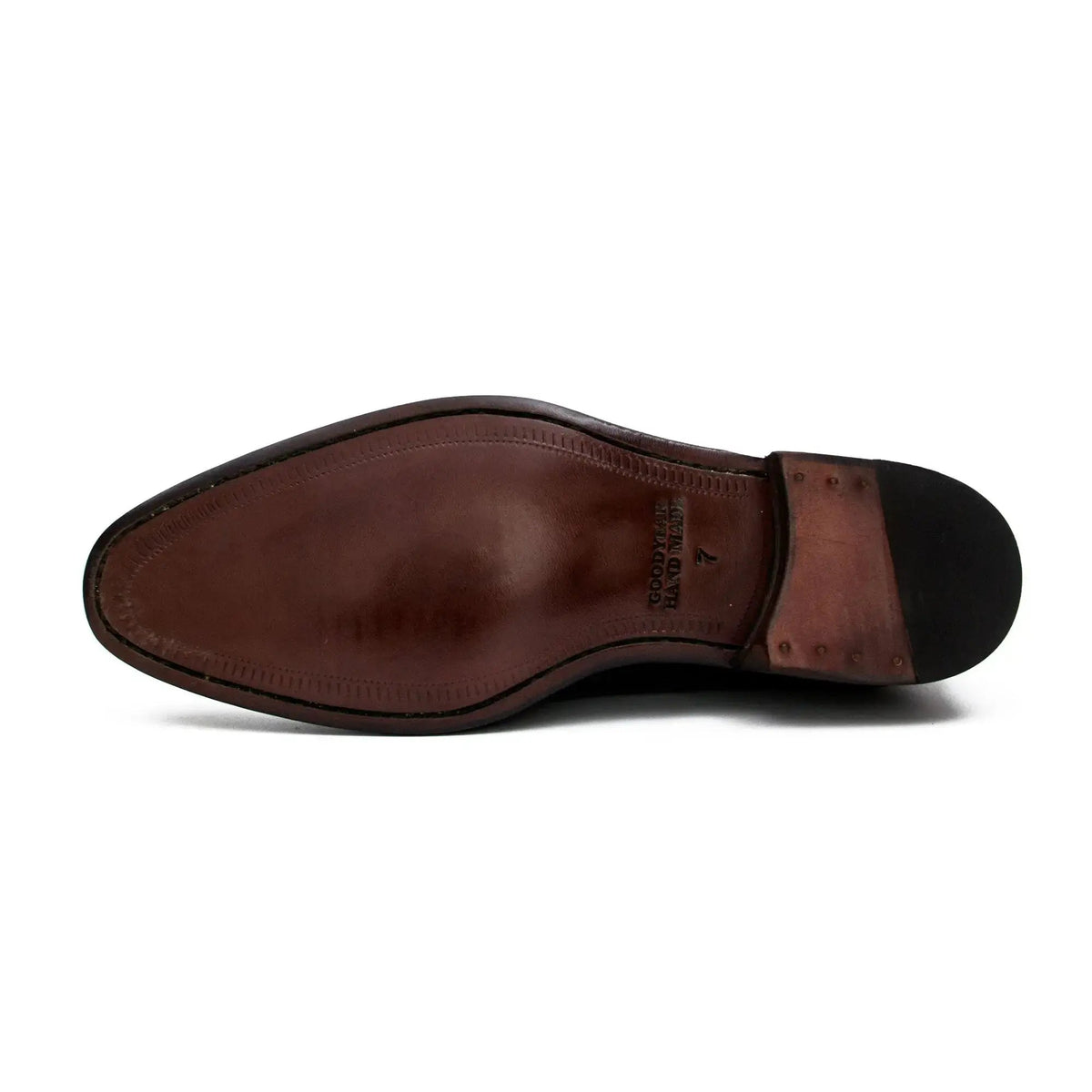 Black Cap-Toe Cow Leather Monk Shoes