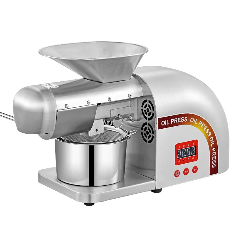 New Stainless Steel Oil Press Olives Press Machine Commercial Home Oil Making Machine Presser 110V220V available Oil Press Cold