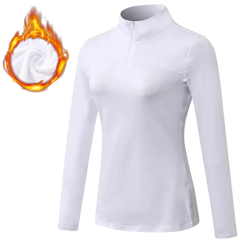 Breathable Moisture Wicking Sports Top with Zipper