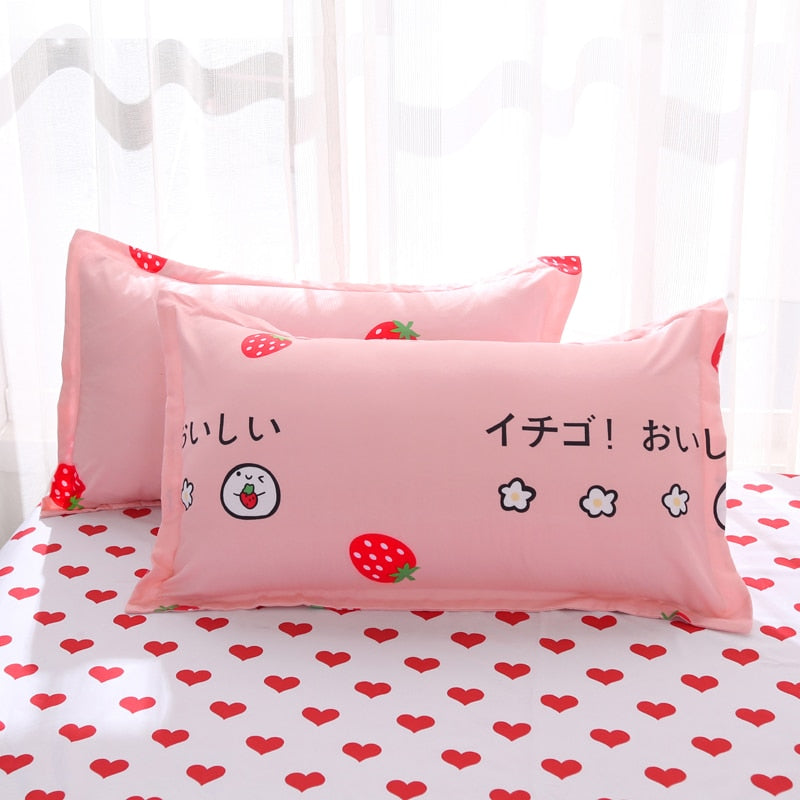 Sábanas con estampado de fresas