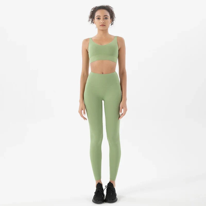 Sportswear Yoga Sets Leggings, & Crop Tops
