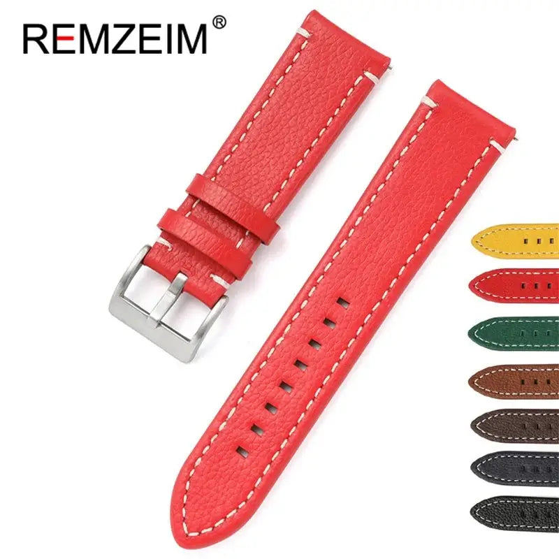 Huawei Watch & Watch GT Pebbled Leather Band with Stitching