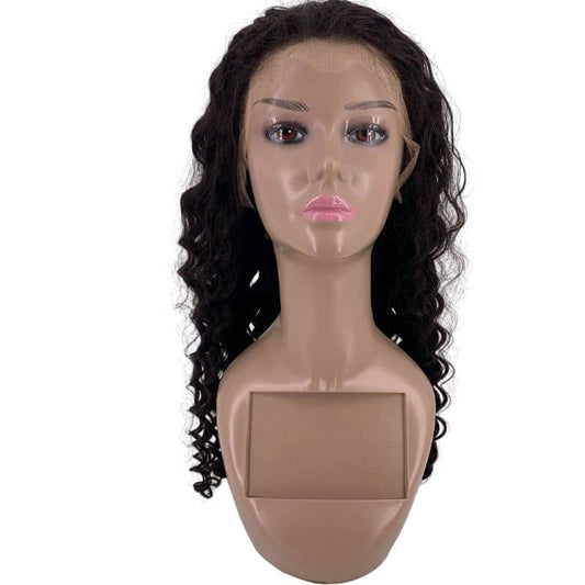 Peluca de cabello humano Deep Wave de encaje frontal HD 13x4