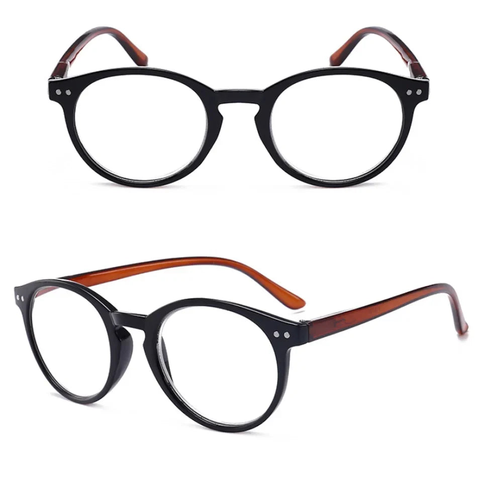 Retro reading Glasses Women Men Round Resin Eyewear Young Style design Square Frame Presbyopic Glasses 1 1.5 2 2.5 3 3.5 4