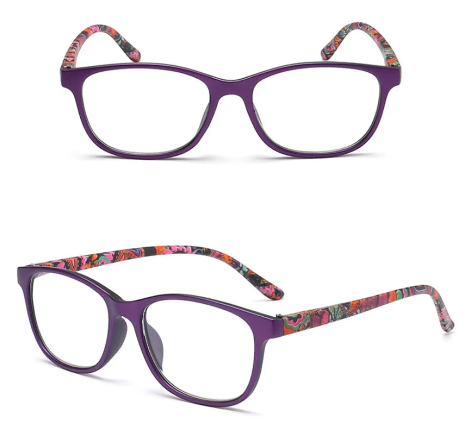 Reading Glasses Women Flowers diopter fashion Glasses For Reading Brands eyeglasses Ultralight presbyopia Glasses 1 1.5 2 2.5 3