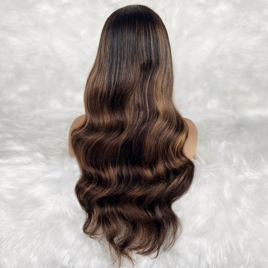 Peluca de cierre Harper sin pegamento 5x5 HD Lace, cabello 100% humano, teñida profesionalmente