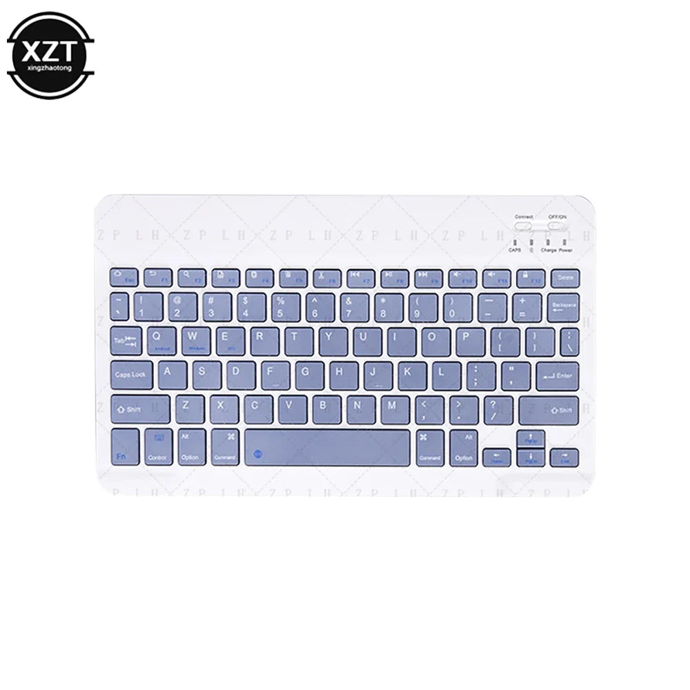 Mini Bluetooth-compatible Keyboard Wireless Keyboard For Computer Phone English Russian Rechargable Keyboard For Ipad Tablet PC