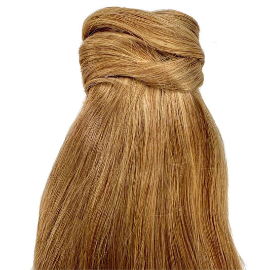 Cola de caballo de extensión de cabello 100% humano rubio miel