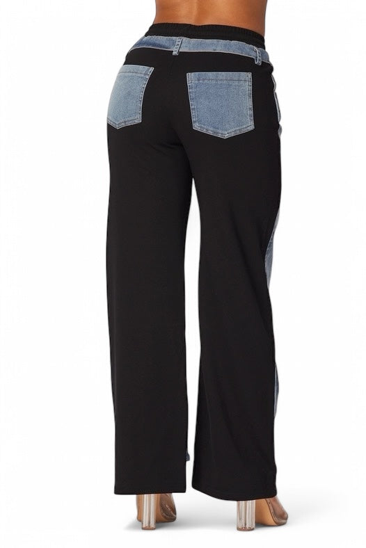 Pantalones vaqueros de mezclilla y chándal "Still Got It"