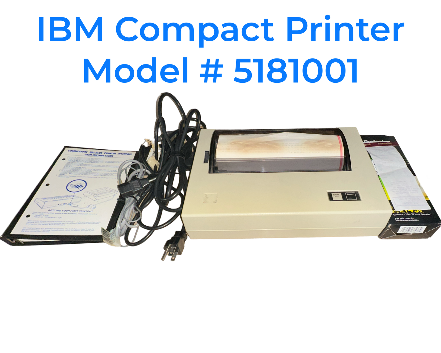 Impresora térmica compacta IBM 5181001 PC (RARA) - Commodore 64