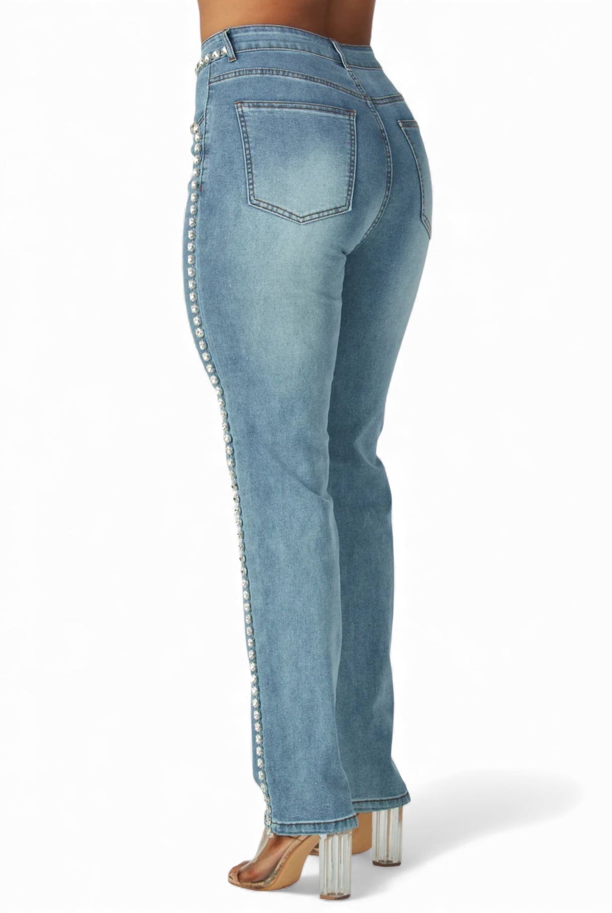 Pantalones vaqueros Avianna con pedrería