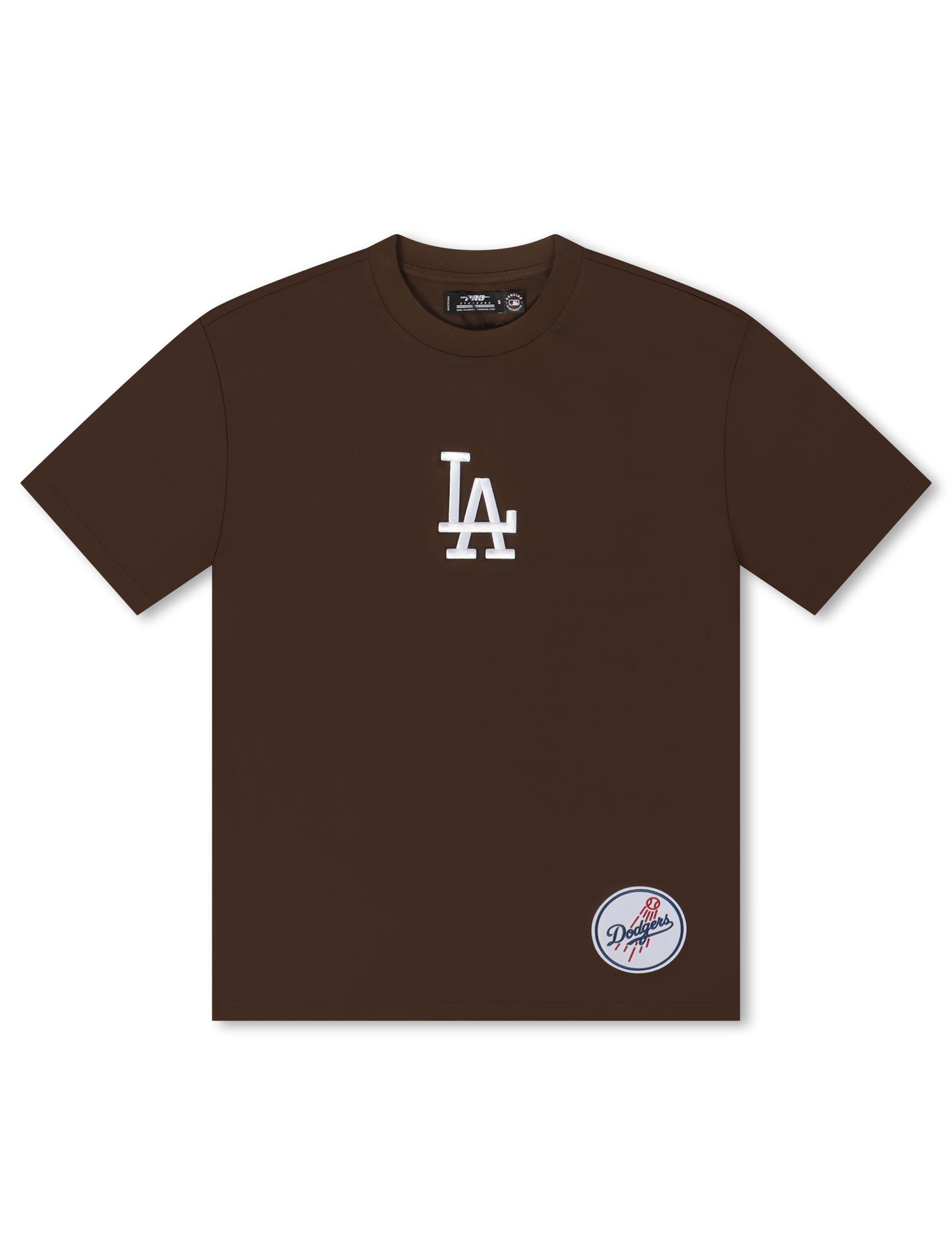 Camiseta Pro Standard Los Angeles Dodgers Wingspan con Hombros Caídos - Marrón