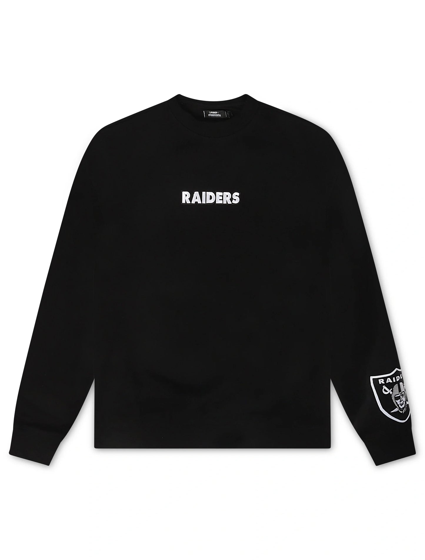 Sudadera Pro Standard Raiders Wingspan con hombros caídos - Negro