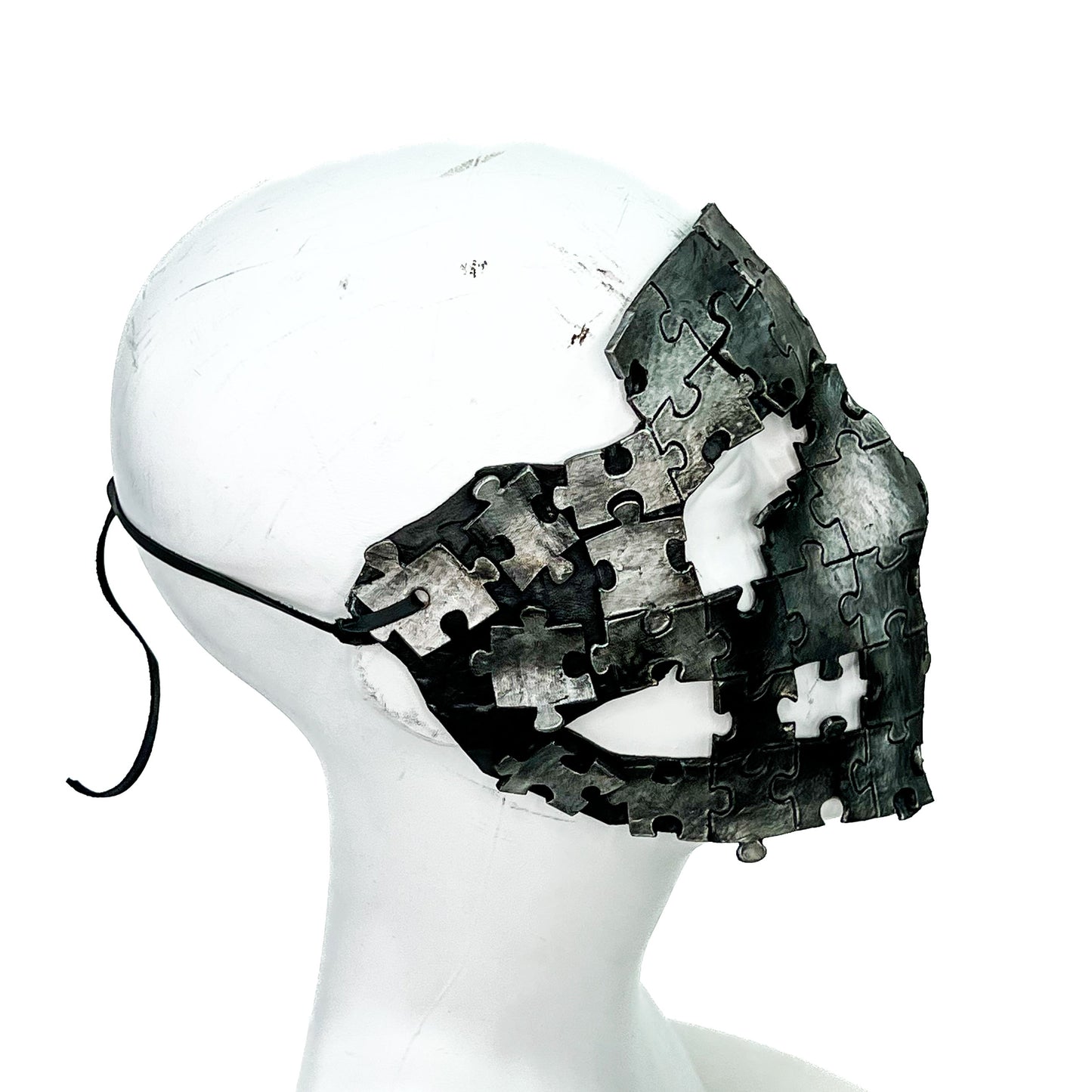 Handmade Genuine Leather Puzzle Mask