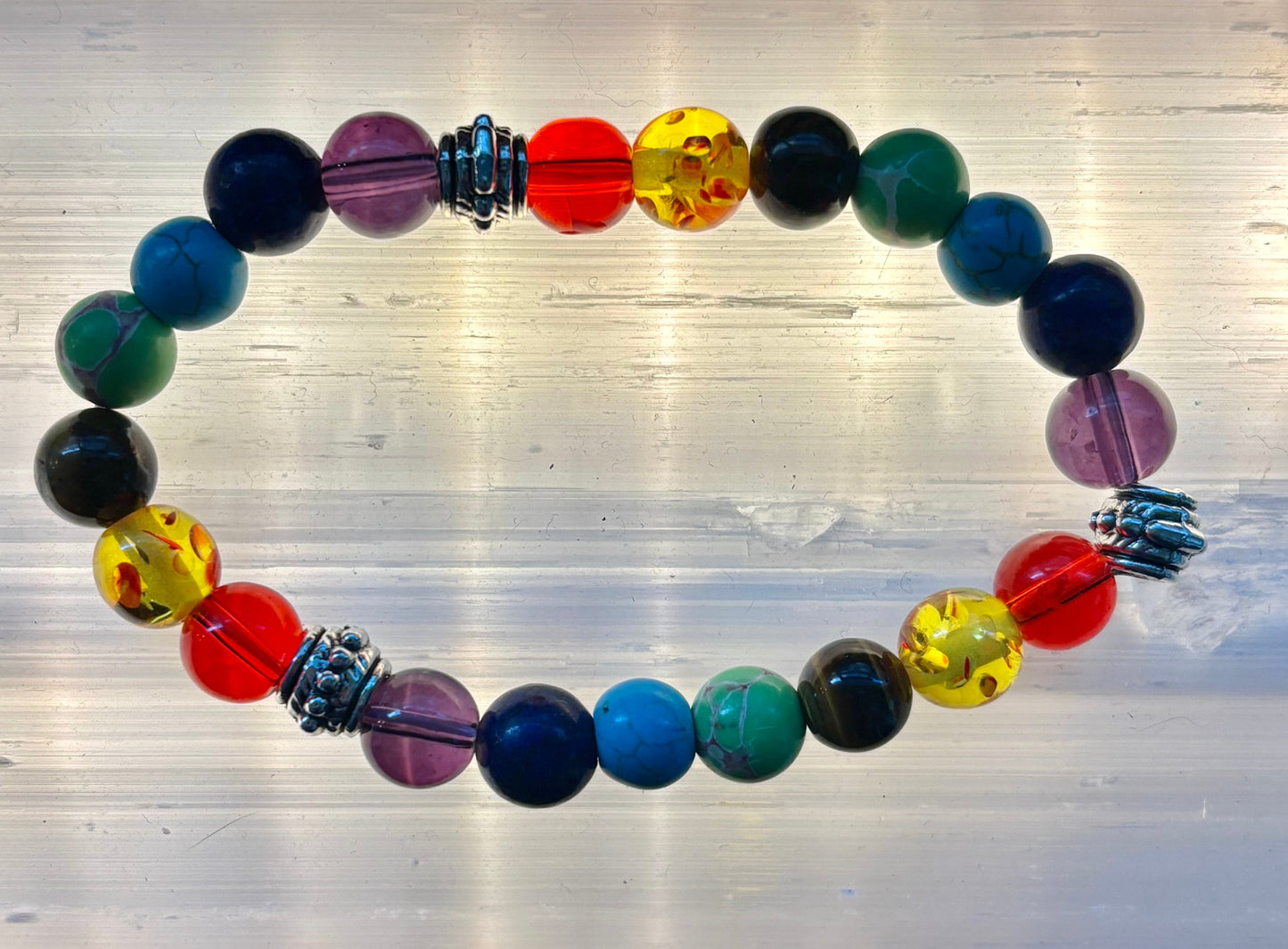 Pulsera Equilibrante de Sanación Reiki de Chakras para Muñecas Pequeñas