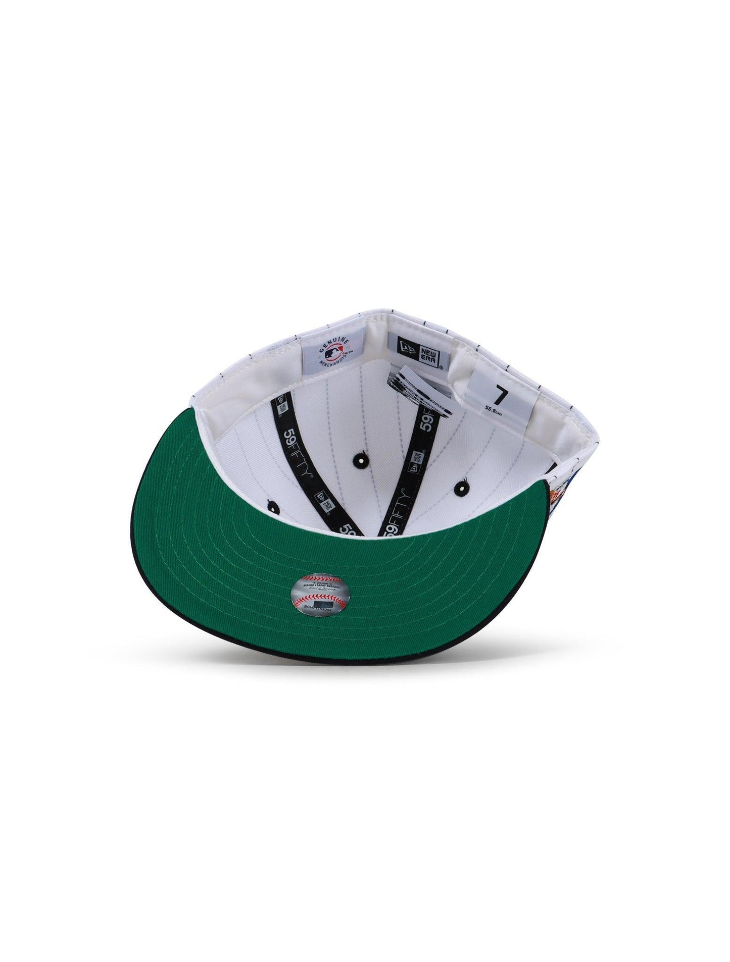 Gorra New Era 5950 Brooklyn Dodgers Jackie Robinson - Blanco Rayas