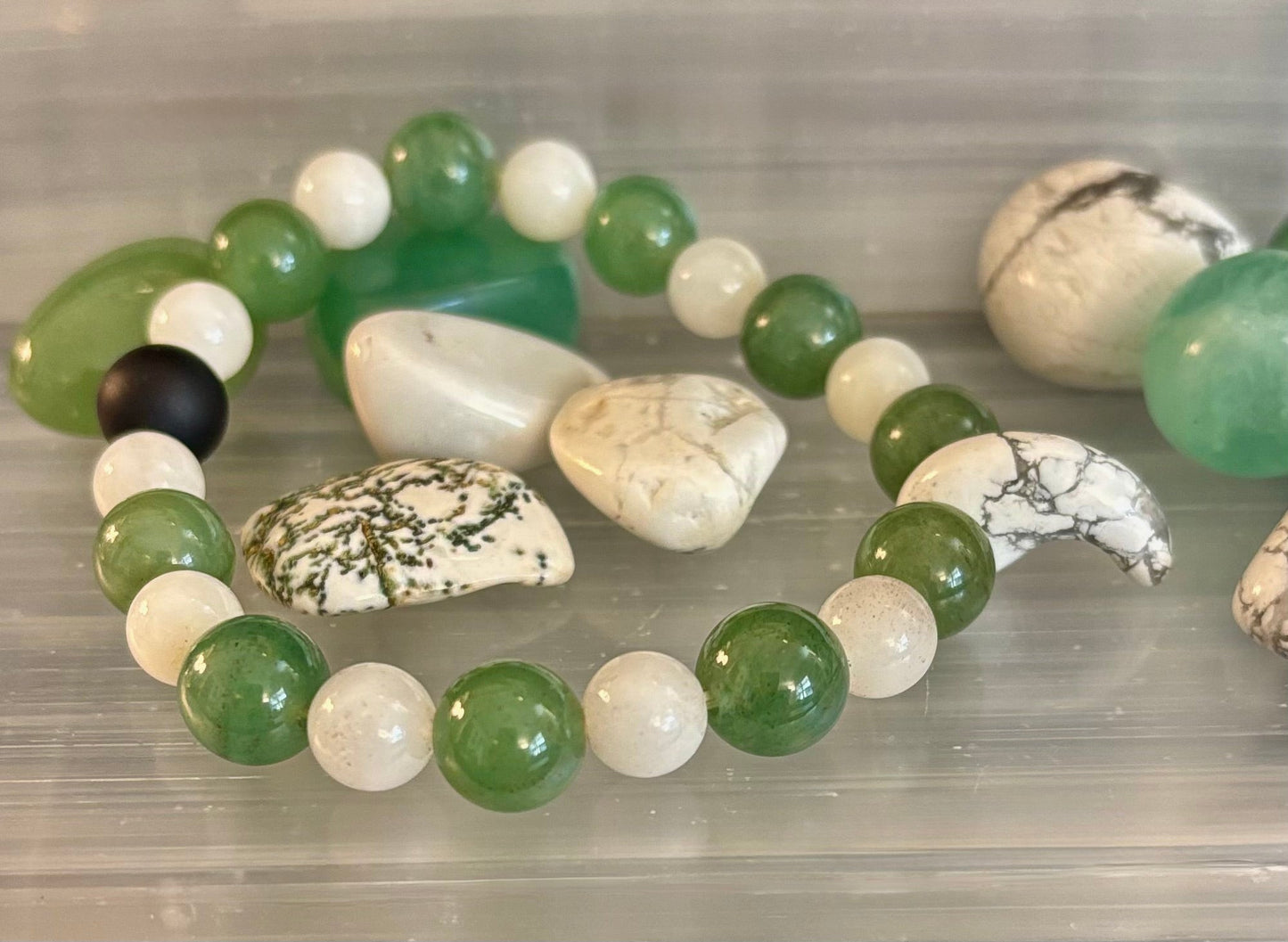 Pulsera de Piedras Naturales "Equilibrio y Audacia" – Cuentas de 10mm | Hecha a mano en EE. UU.