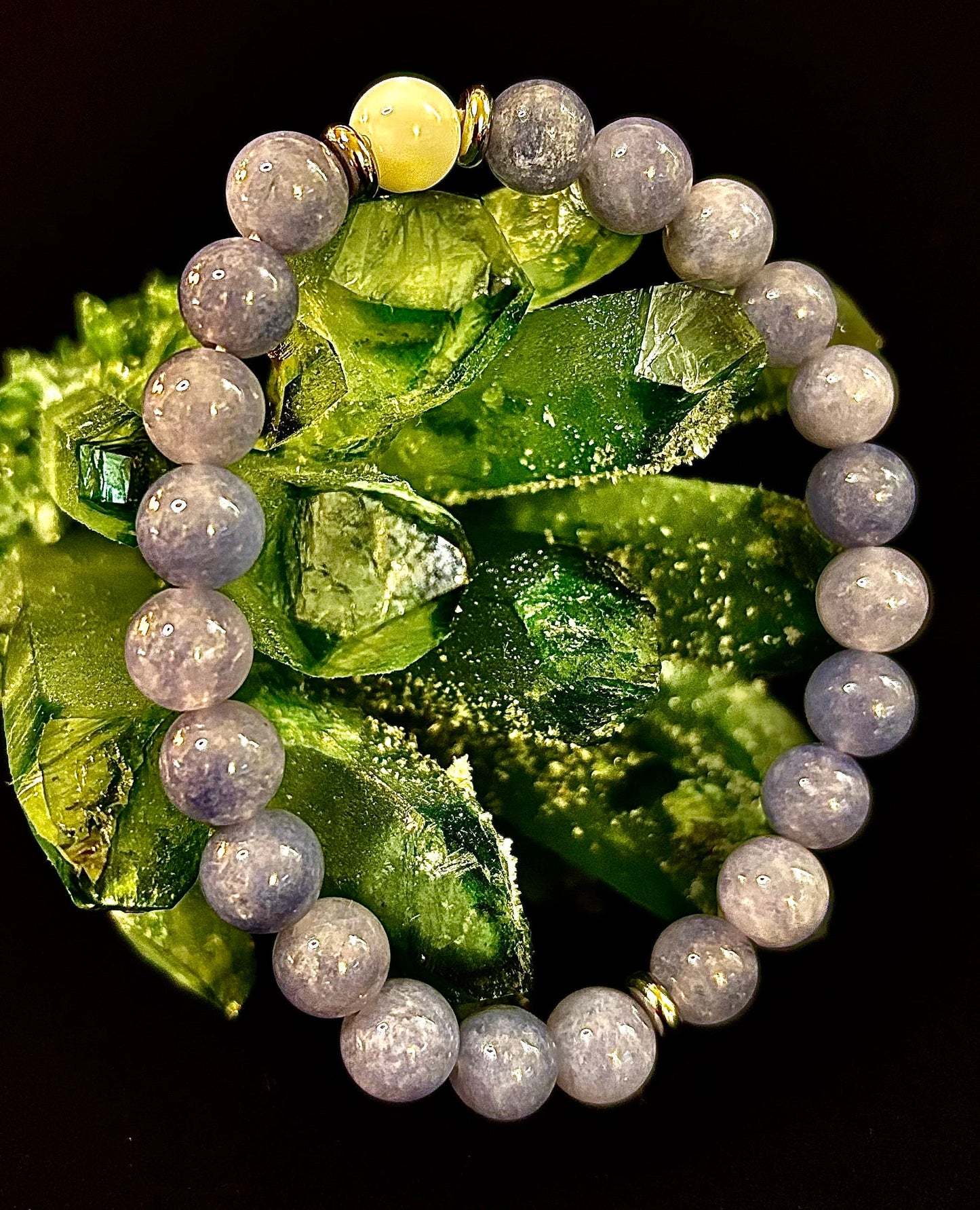 Pulsera Armonía Angelical – Angelita y Porcelana Blanca (Infusión Reiki | Muñecas Medianas)
