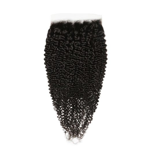 Cierre de pelo humano Jerry Curl 7x7 HD Lace