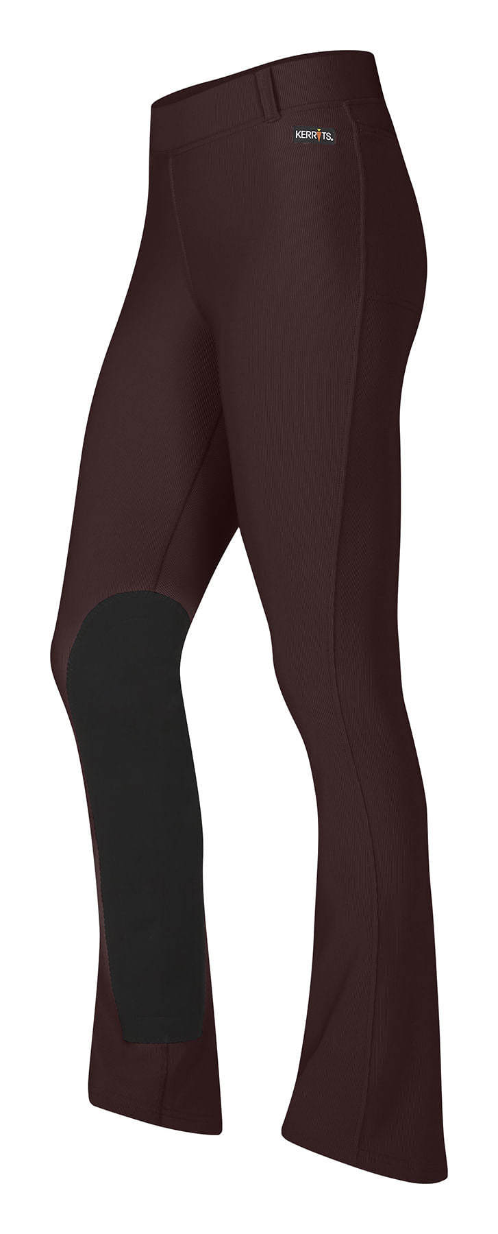 Mallas de montar Kerrits Microcord para mujer, con parche extendido hasta la rodilla, de corte bota