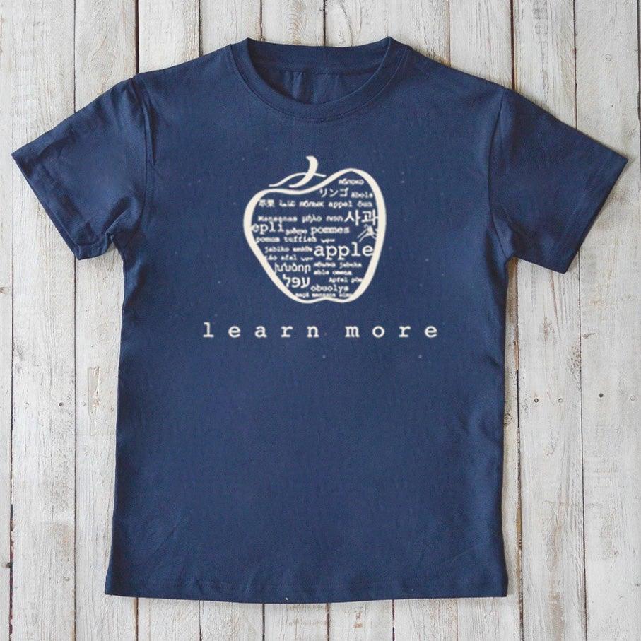 "Learn More" Apple T-Shirt for Kids