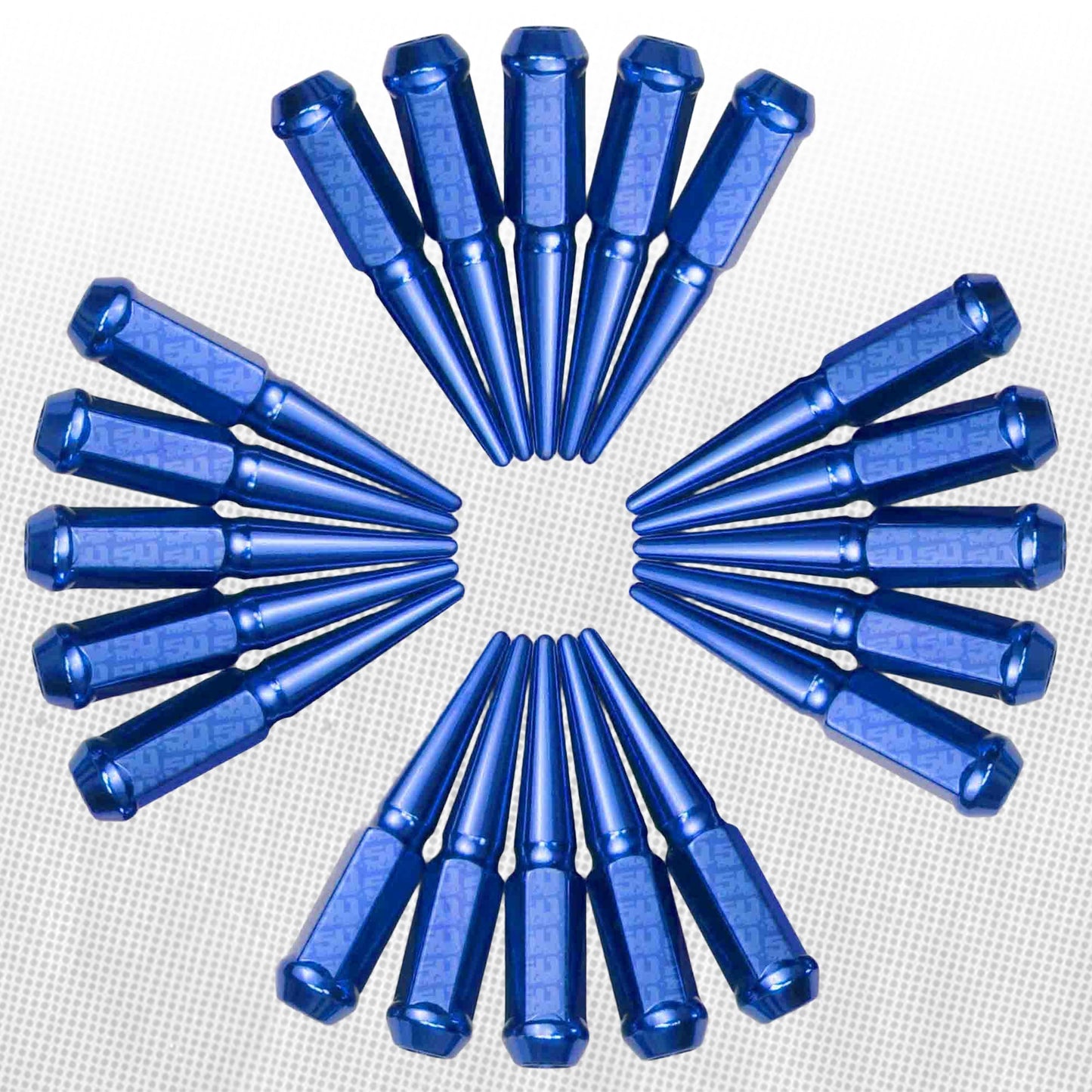 10x1.25mm Extended Spike Lug Nuts - 60 Degree Taper Seat