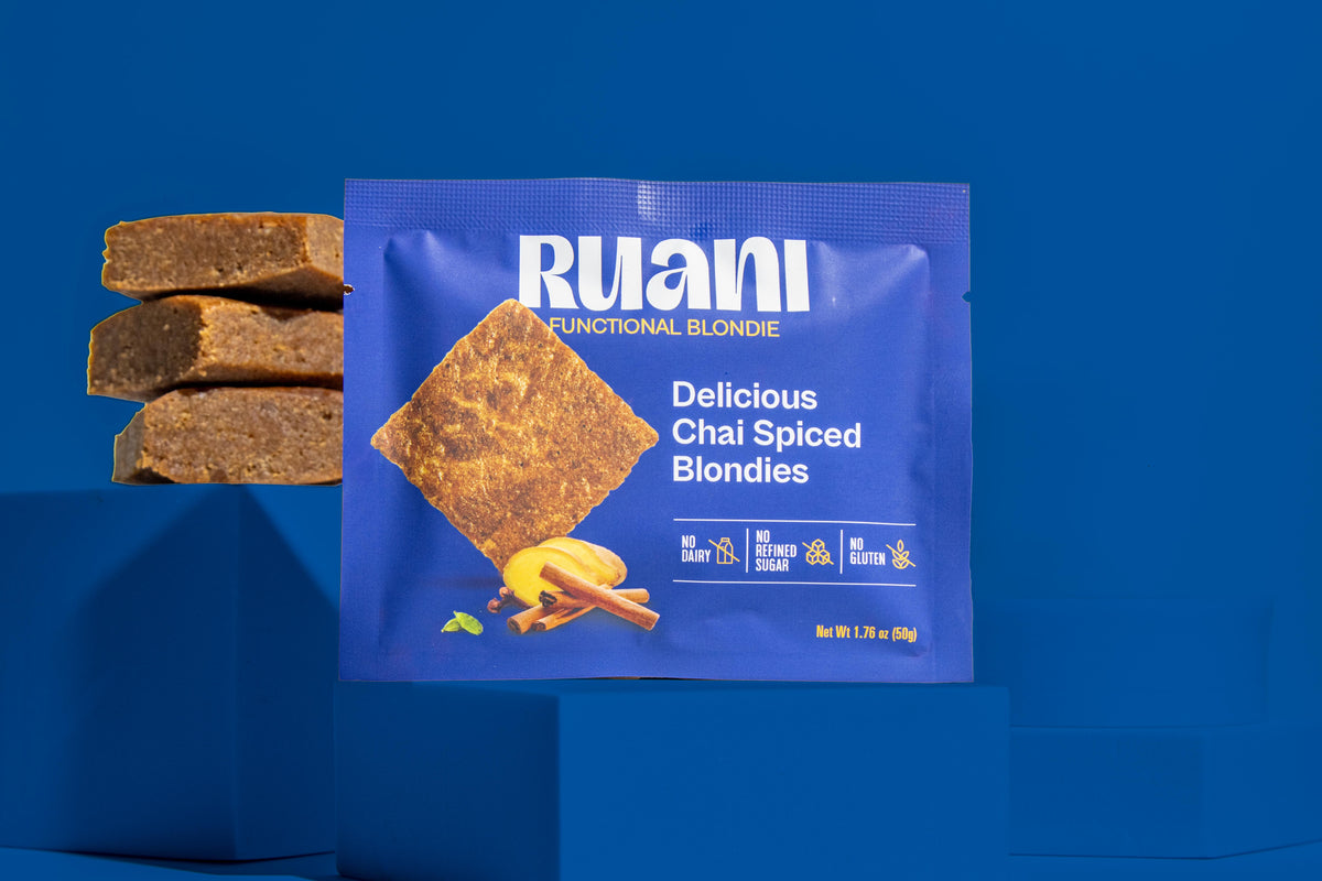 Blondie Especiado con Chai, Delicioso, Paquete de 6