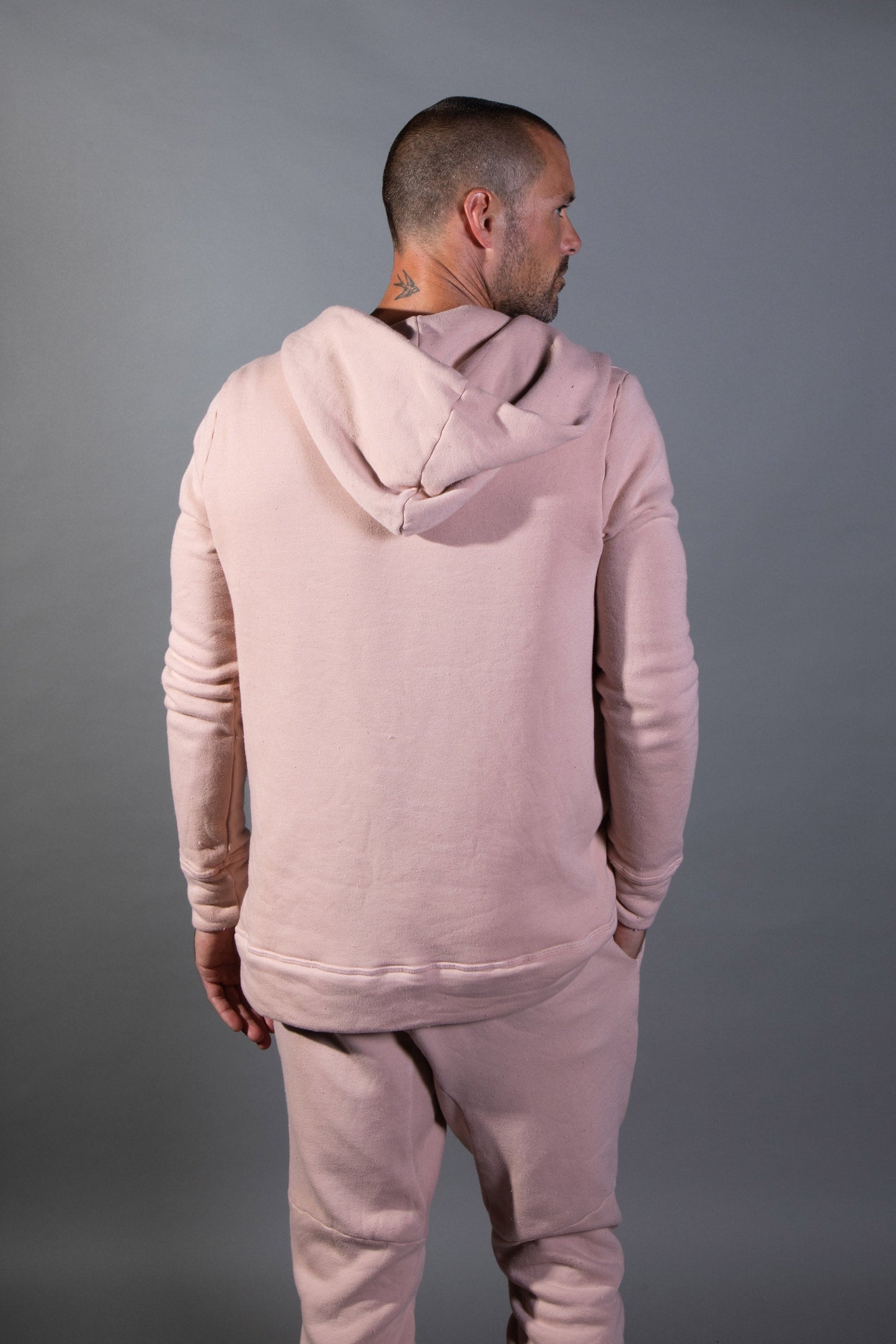 Sudadera con capucha y cremallera de felpa francesa para hombre