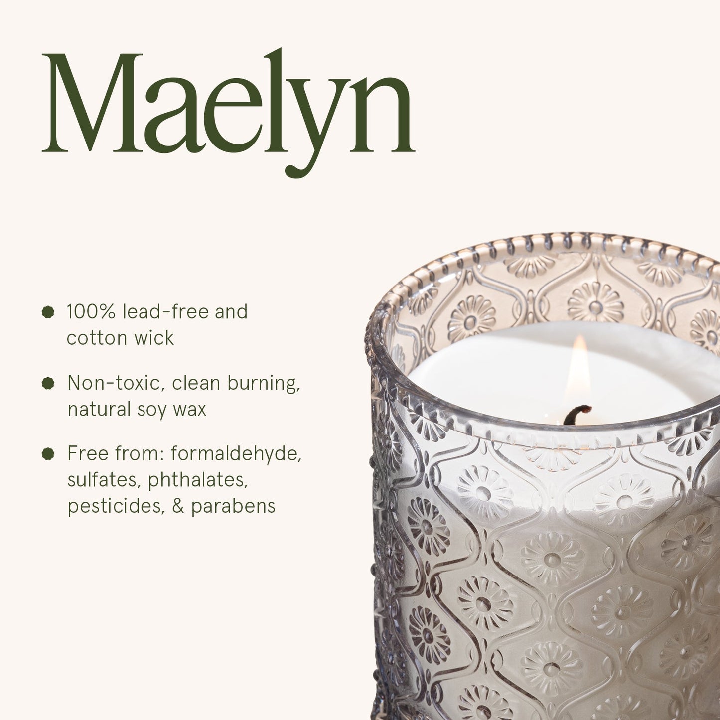 Maelyn - Linen Cotton Oasis 6oz Candle