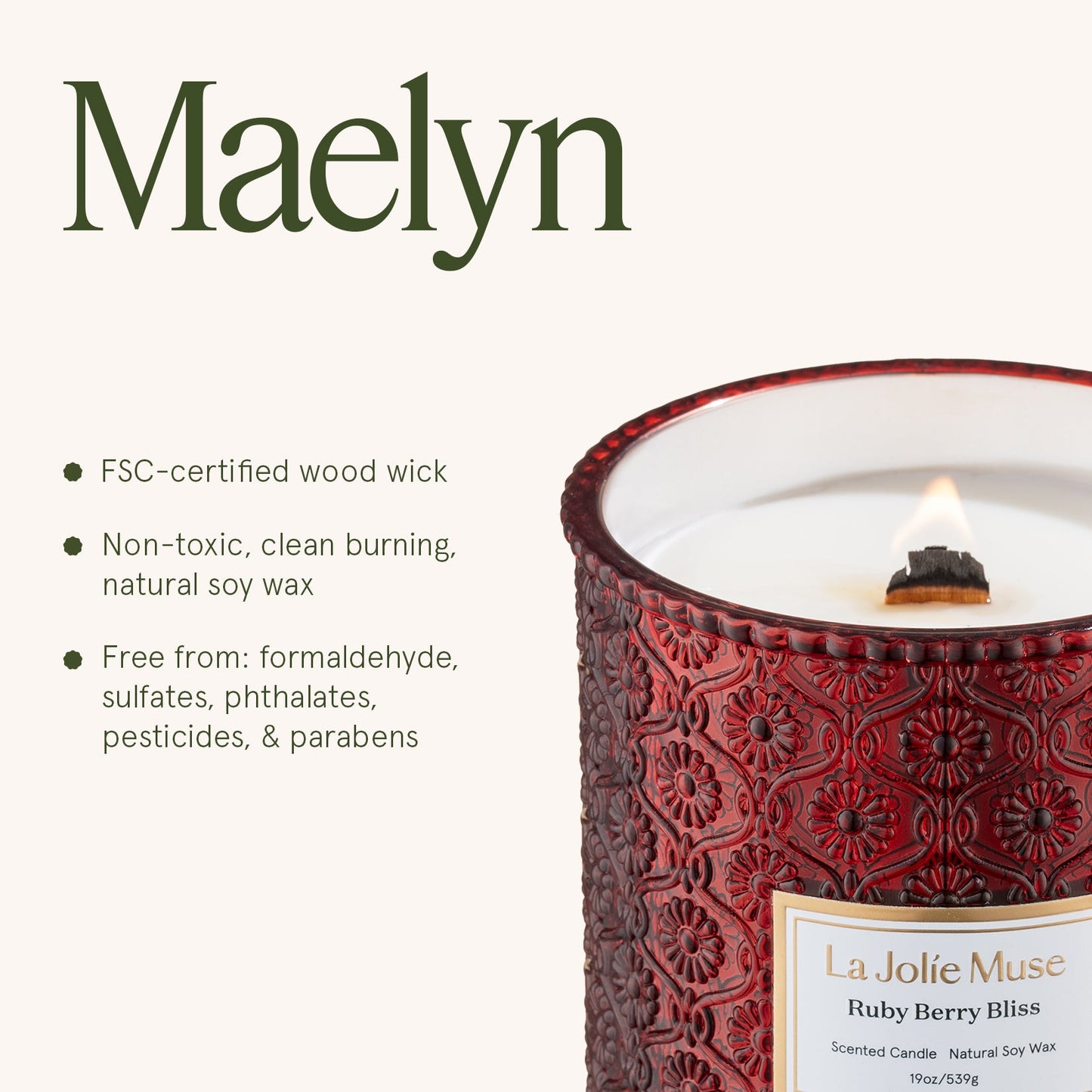 Maelyn - Ruby Berry Bliss 19oz Candle