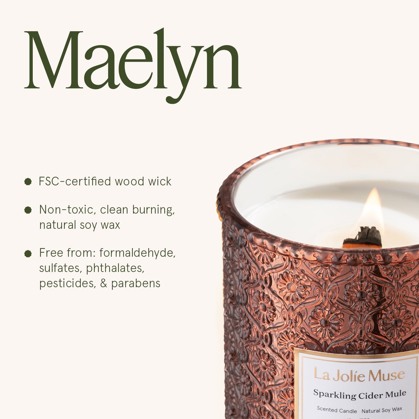 Maelyn - Sparkling Cider Mule 19oz Candle