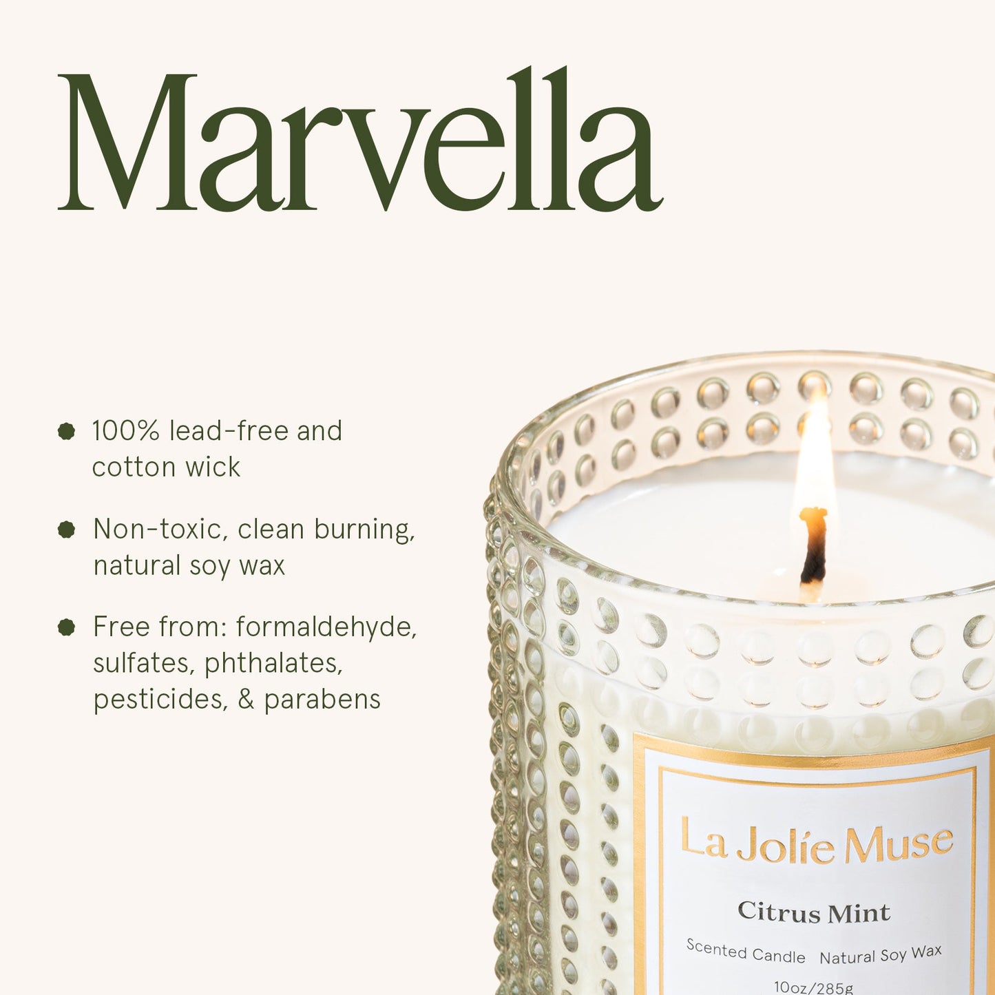 Marvella - Citrus Mint 10oz Candle