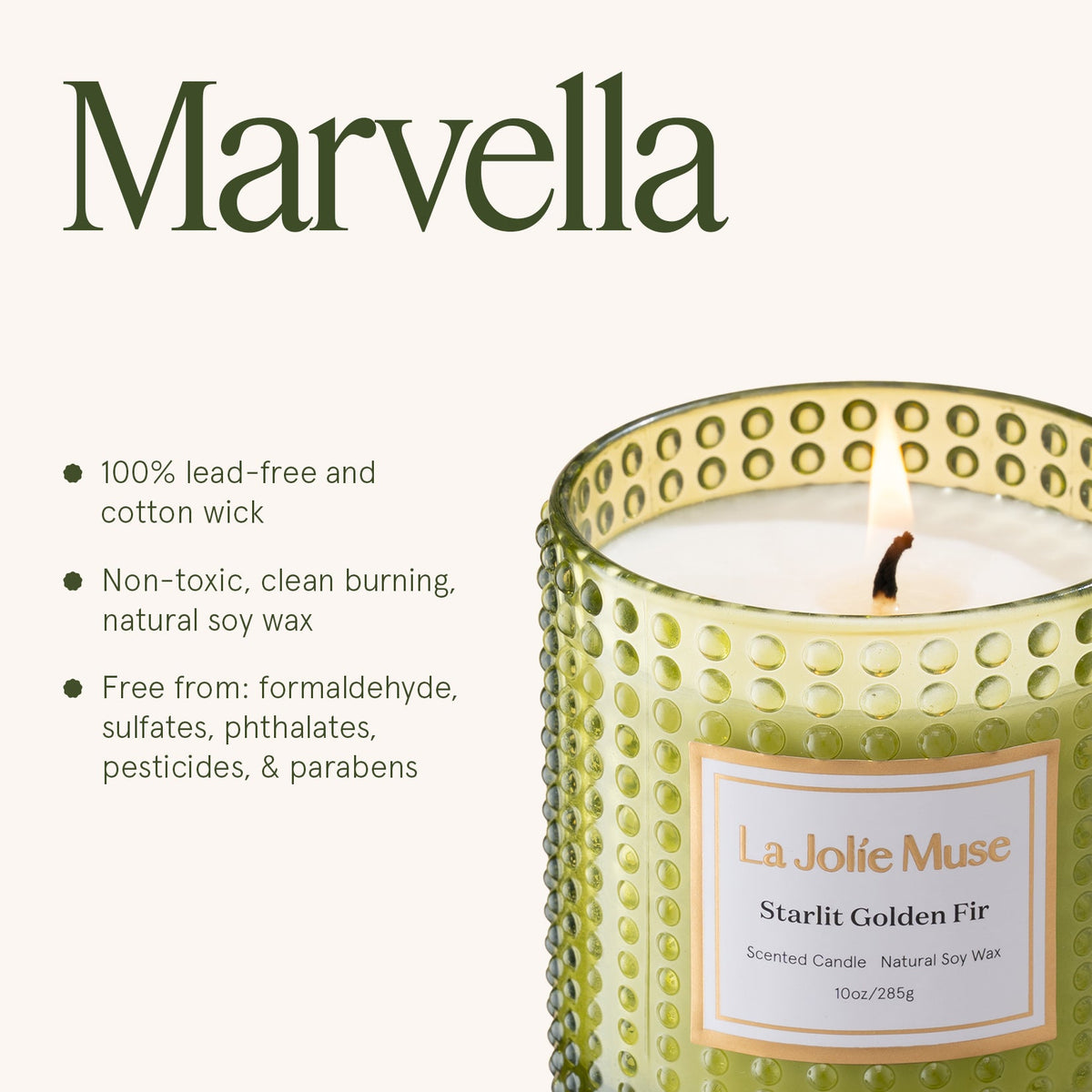 Marvella - Starlit Golden Fir 10oz Candle