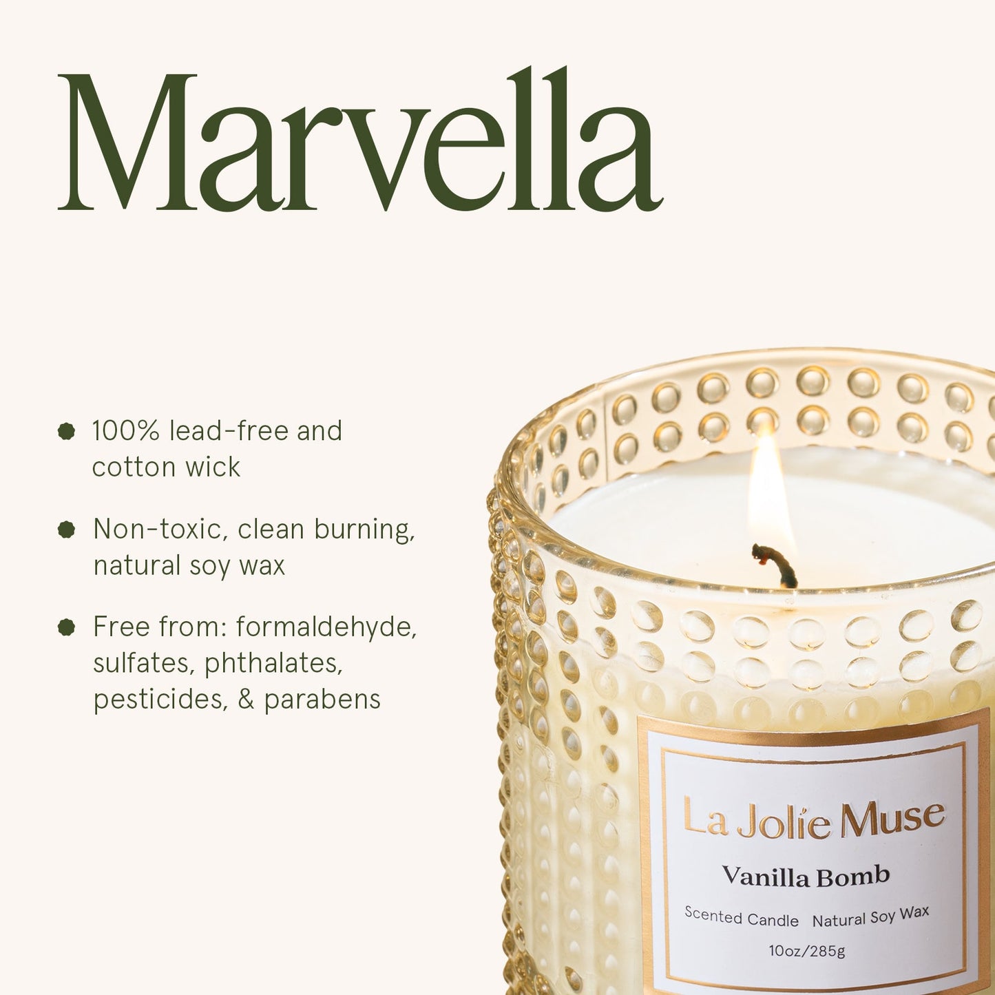 Marvella - Vanilla Bomb 10oz Candle