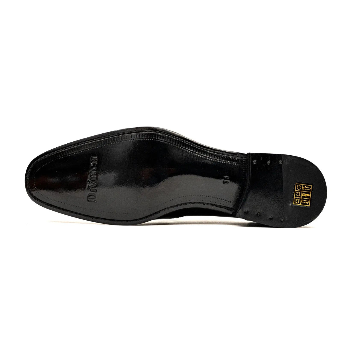 Black Wingtip Cow Leather Oxford Shoes
