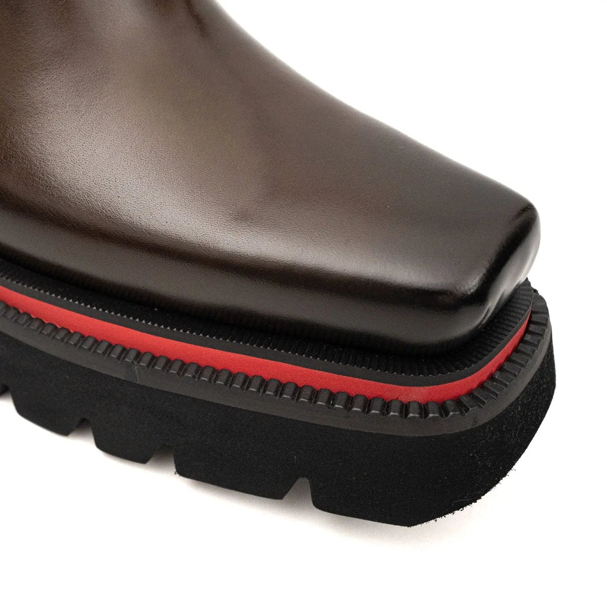Dark Brown Calf Leather Chelsea Boots