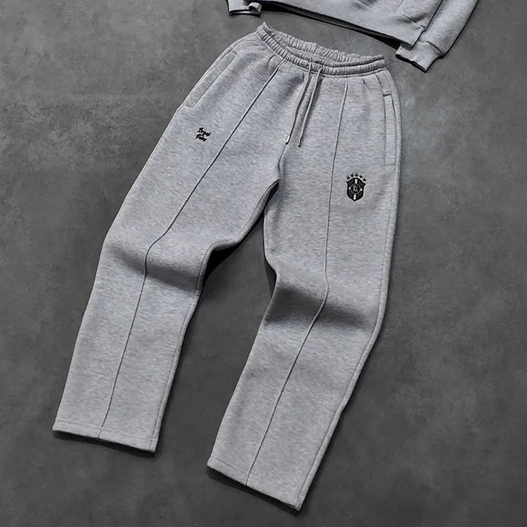 Chaqueta informal con capucha de manga larga y pantalones de chándal para hombre