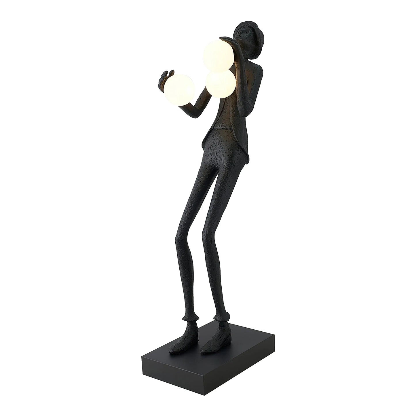 Lámpara de pie con escultura del personaje Michael