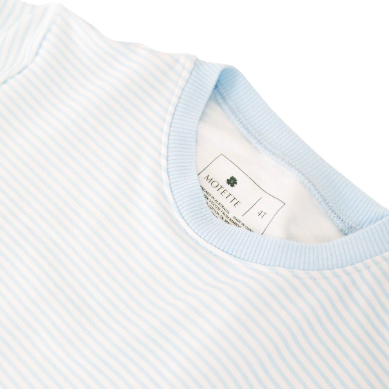 Conjunto de sudadera de bambú Seaside Stripe Little Lounger