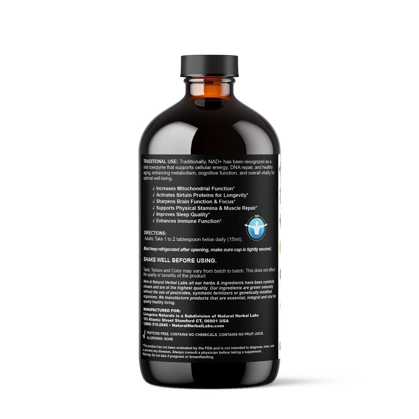 NAD+ & NMN Cellular Vitality Organic Formula with Resveratrol
