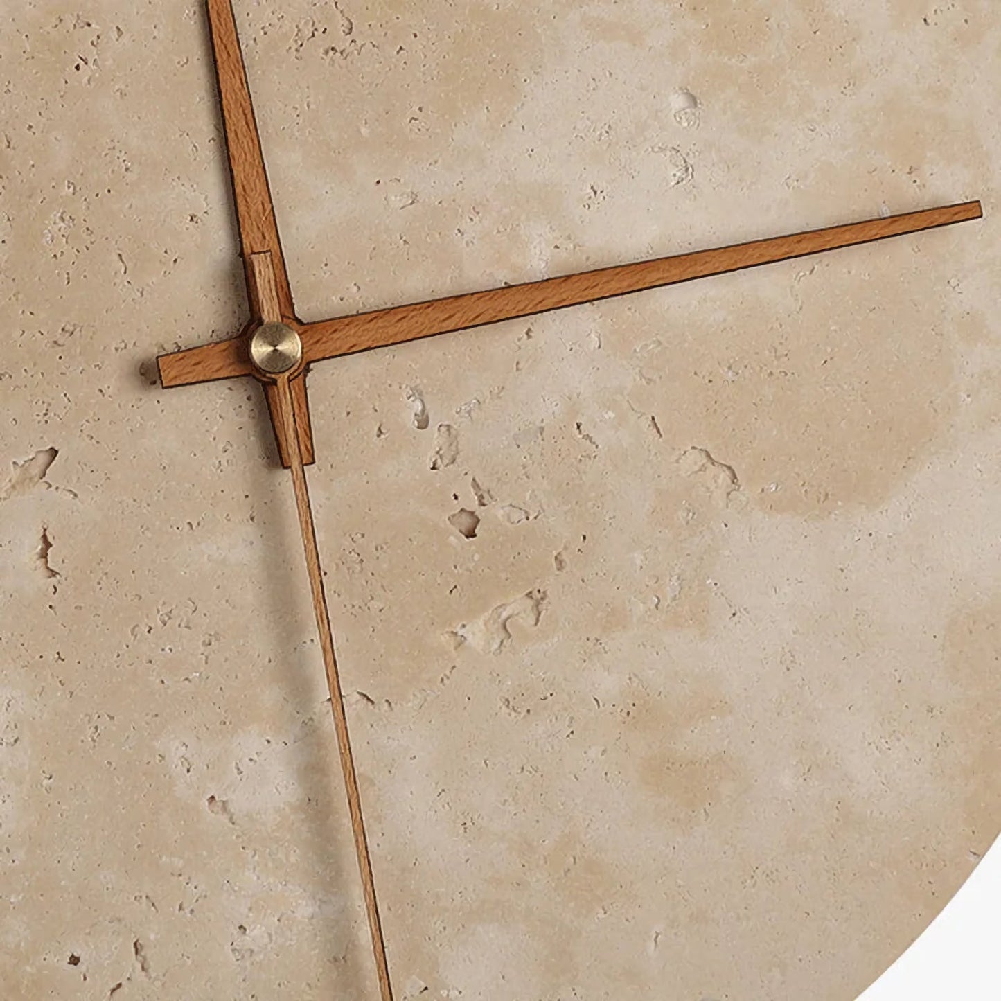 Lámpara de Pared con Reloj de Piedra Natural