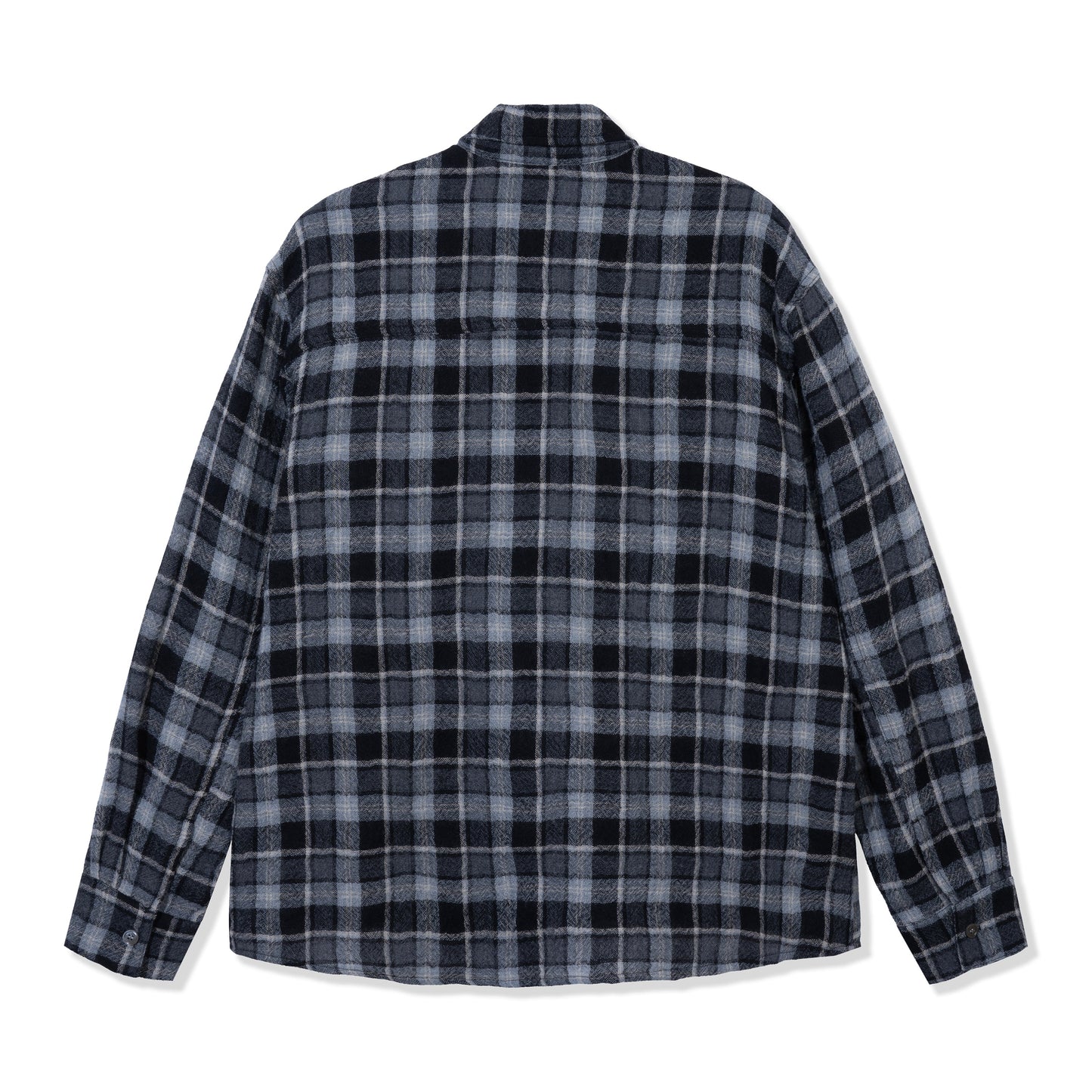Black Wool Button Up Shirt