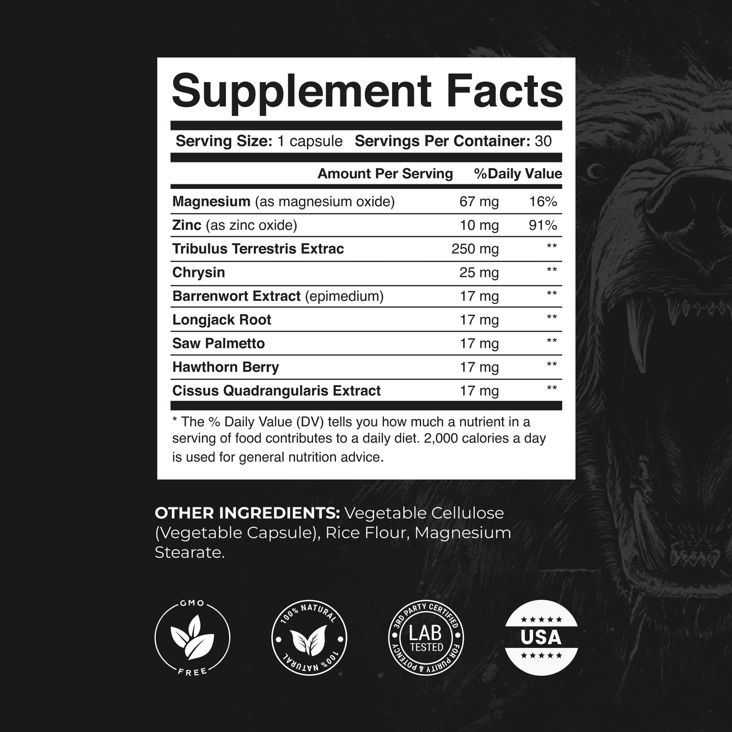 Night Gum testosterone support complex